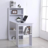 میز تحریر ملامینه با کتابخانه و نوار لبچسبان